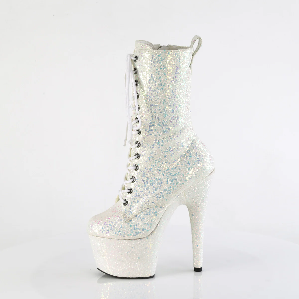 Opal Glitter 7 Inch Pole Dance Ankle Boots -  Pleaser ADORE-1040IG - Image 3