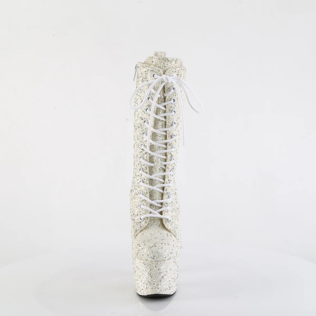 Ivory 7 Inch Exotic Dancing Ankle Boots - Pleaser ADORE-1040GR - Image 2