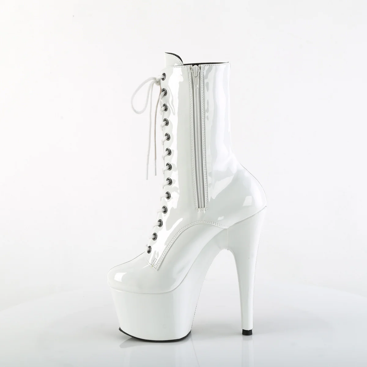 Taupe 7 Inch Pole Dancing Ankle Boots - Pleaser ADORE-1040TT - Image 3
