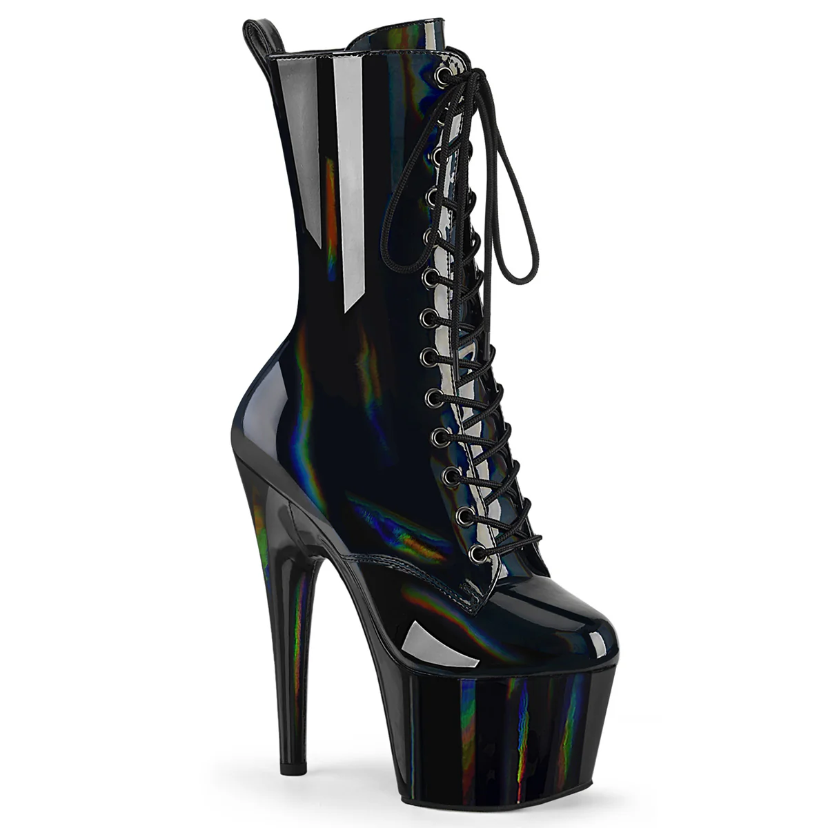 Black 7 Inch Exotic Dancer Ankle Boots - Pleaser ADORE-1040WR-HG
