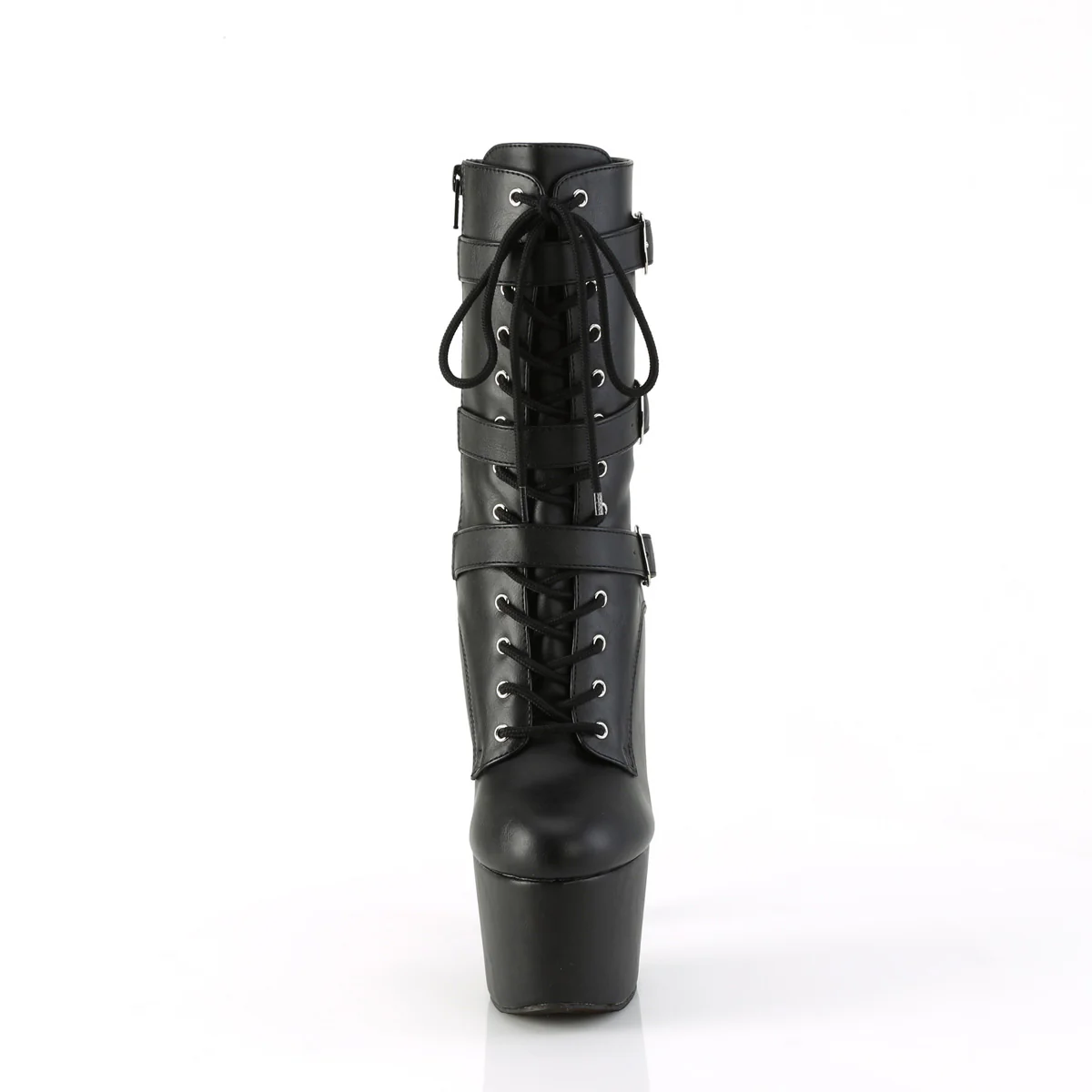 Black 7 Inch Pole Dancing Ankle Boots - Pleaser ADORE-1043 - Image 2