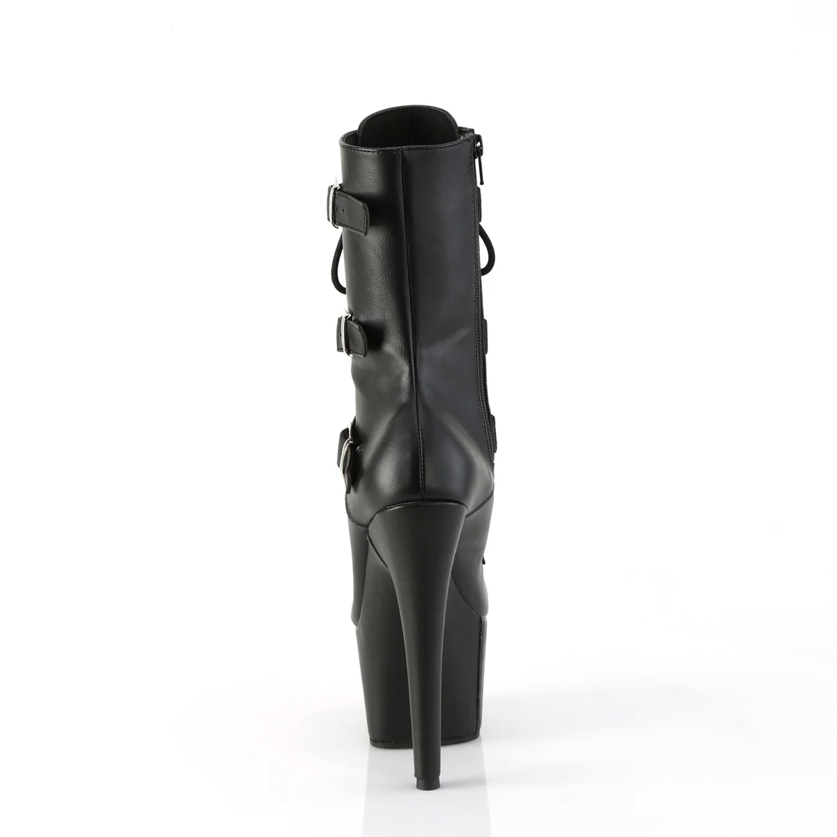 Black 7 Inch Pole Dancing Ankle Boots - Pleaser ADORE-1043 - Image 4