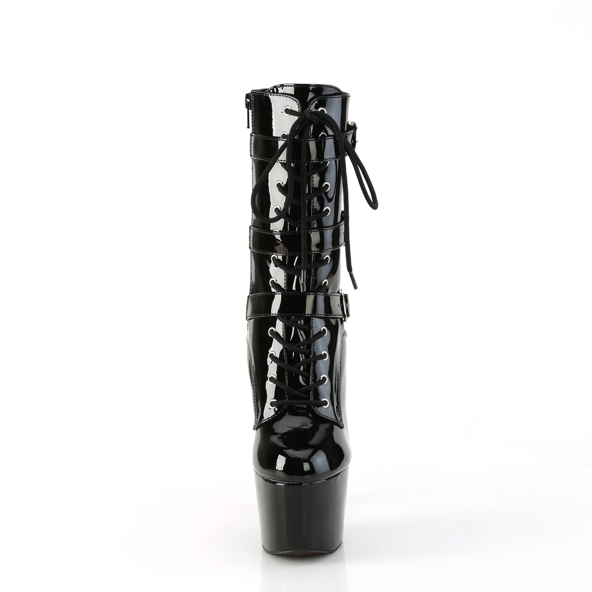 Black 7 Inch Pole Dance Ankle Boots - Pleaser ADORE-1043 - Image 2