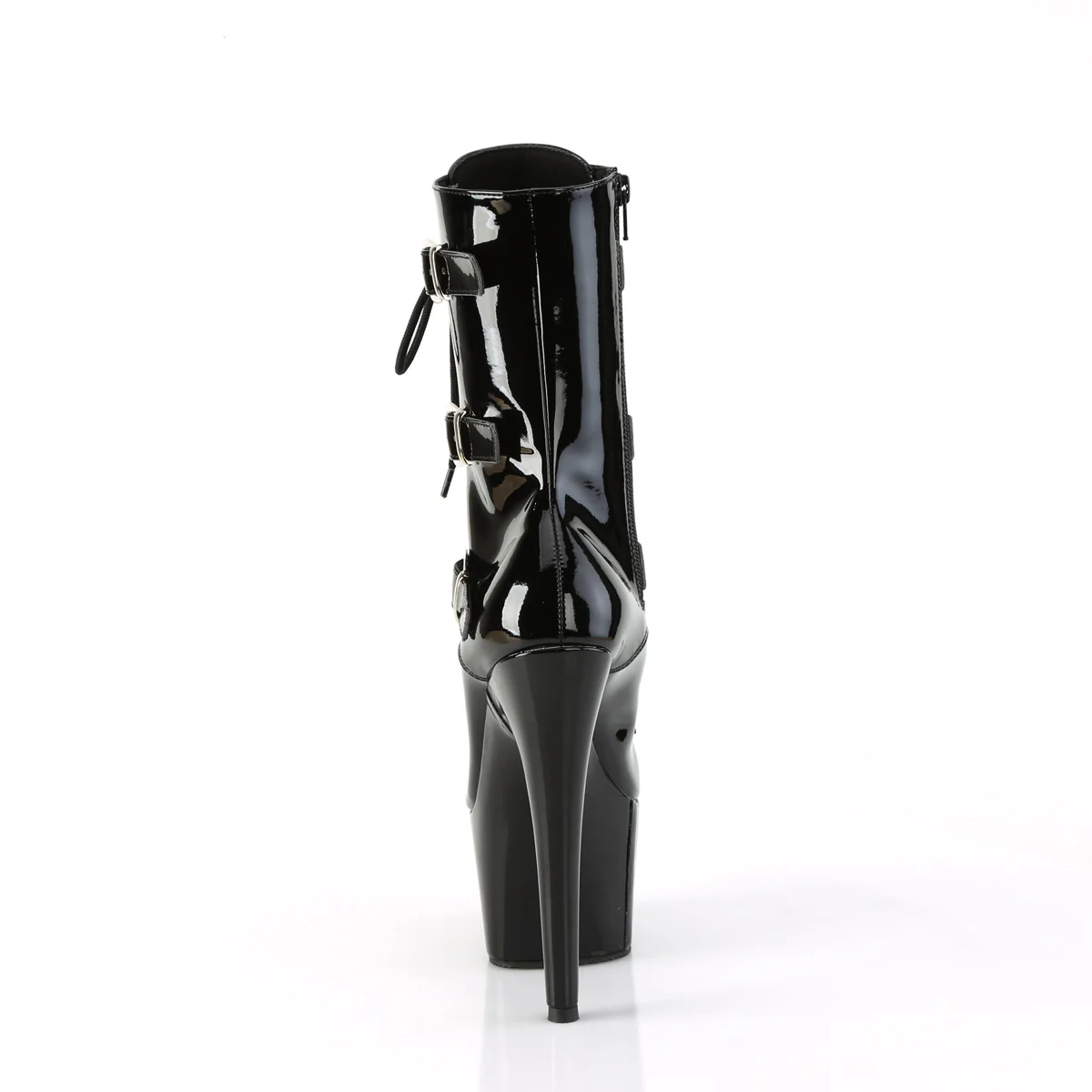 Black 7 Inch Pole Dance Ankle Boots - Pleaser ADORE-1043 - Image 4