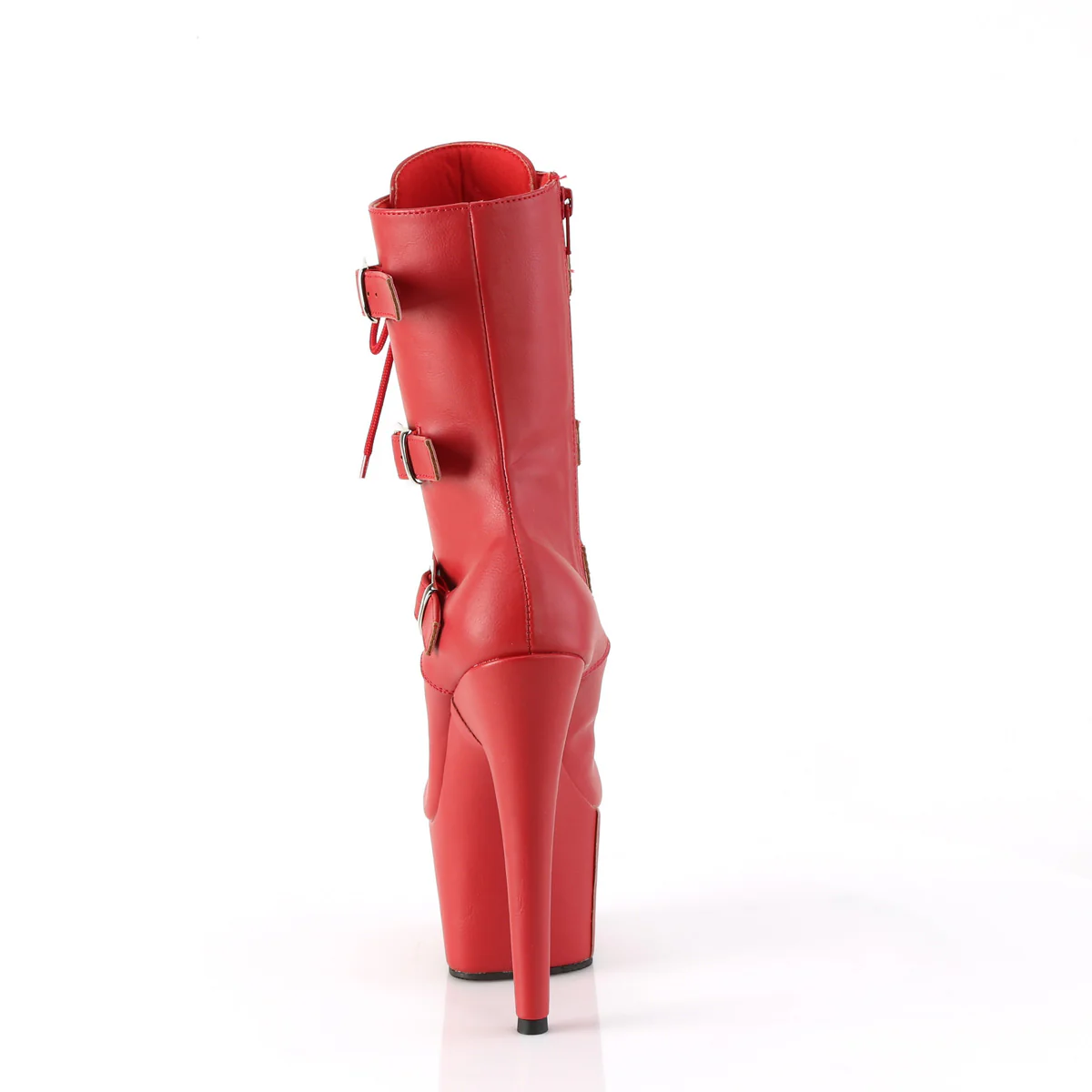 Red 7 Inch Exotic Dancer Ankle Boots - Pleaser ADORE-1043 - Image 4