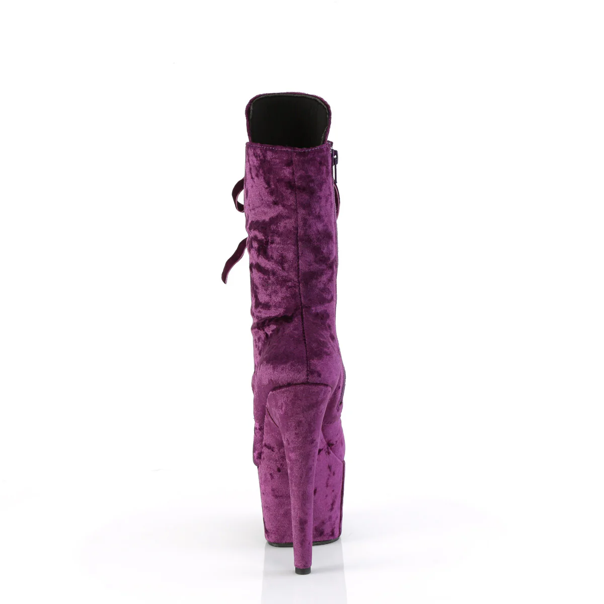 Purple 7 Inch Pole Dancing Ankle Boots -  Pleaser ADORE-1045VEL - Image 4