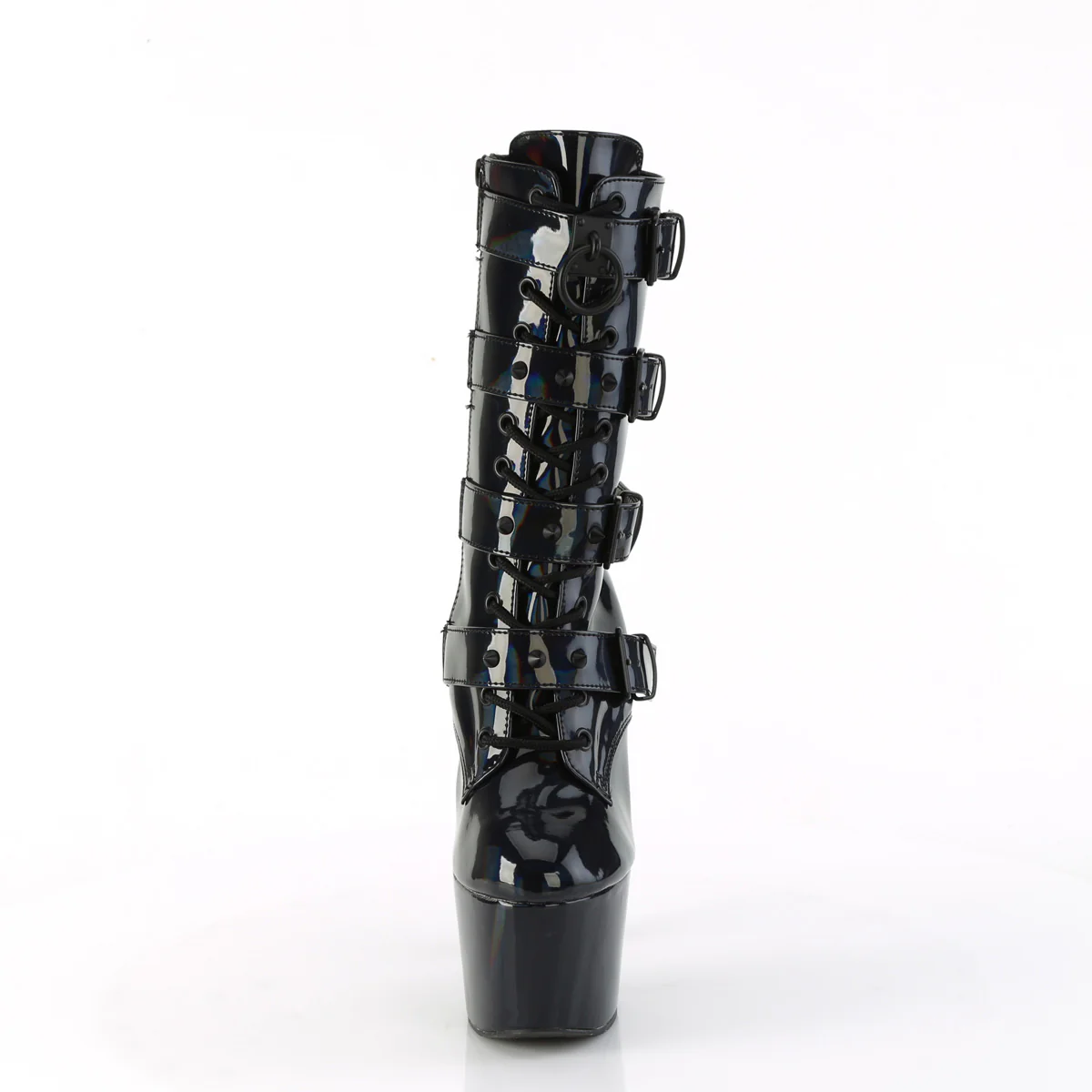 Black 7 Inch Exotic Dancing Ankle Boots -  Pleaser ADORE-1046 - Image 2