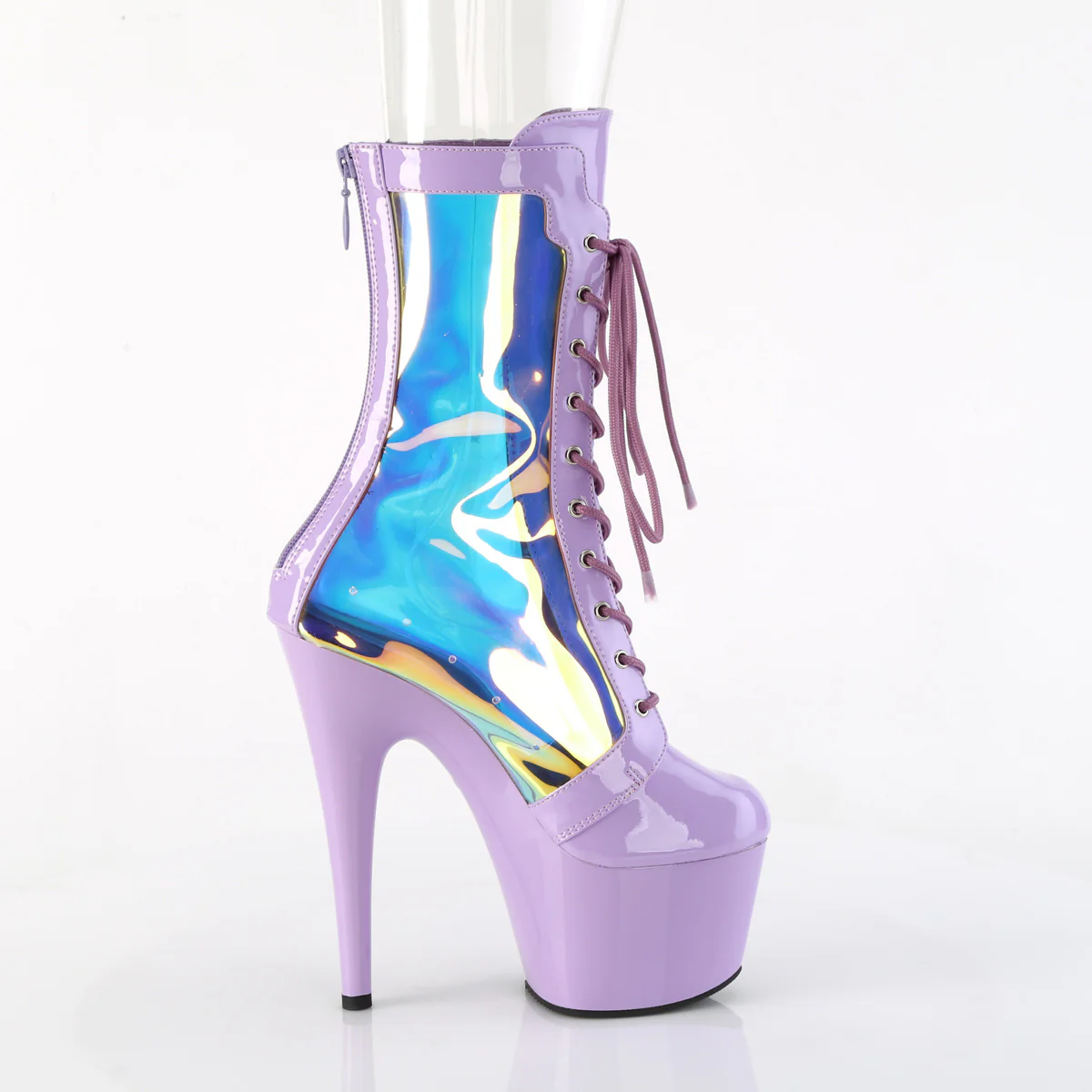 Lavender 7 Inch Glamour Ankle Boots - Pleaser ADORE-1047 - Image 5