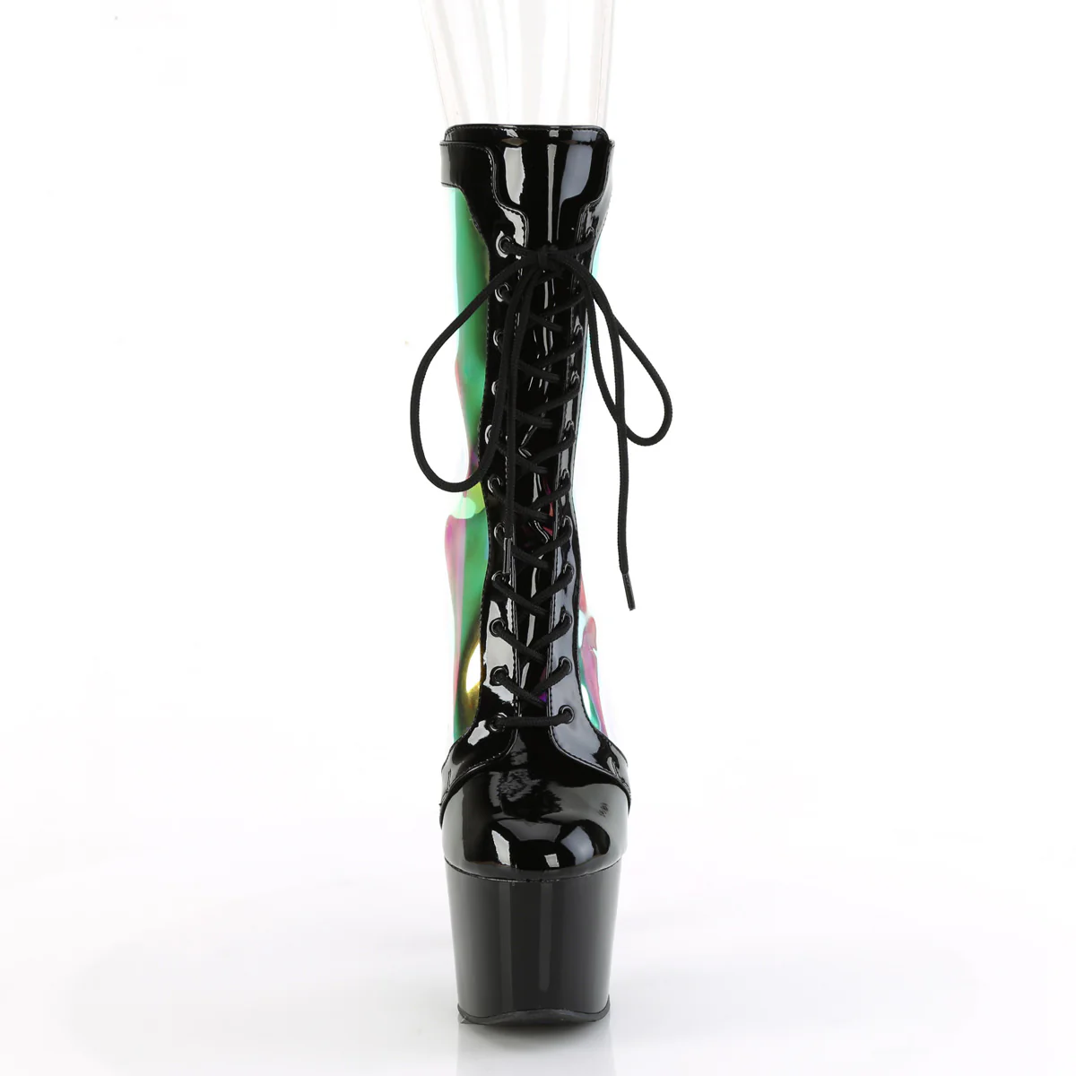 Black 7 Inch Lap Dance Ankle Boots -  Pleaser ADORE-1047 - Image 2