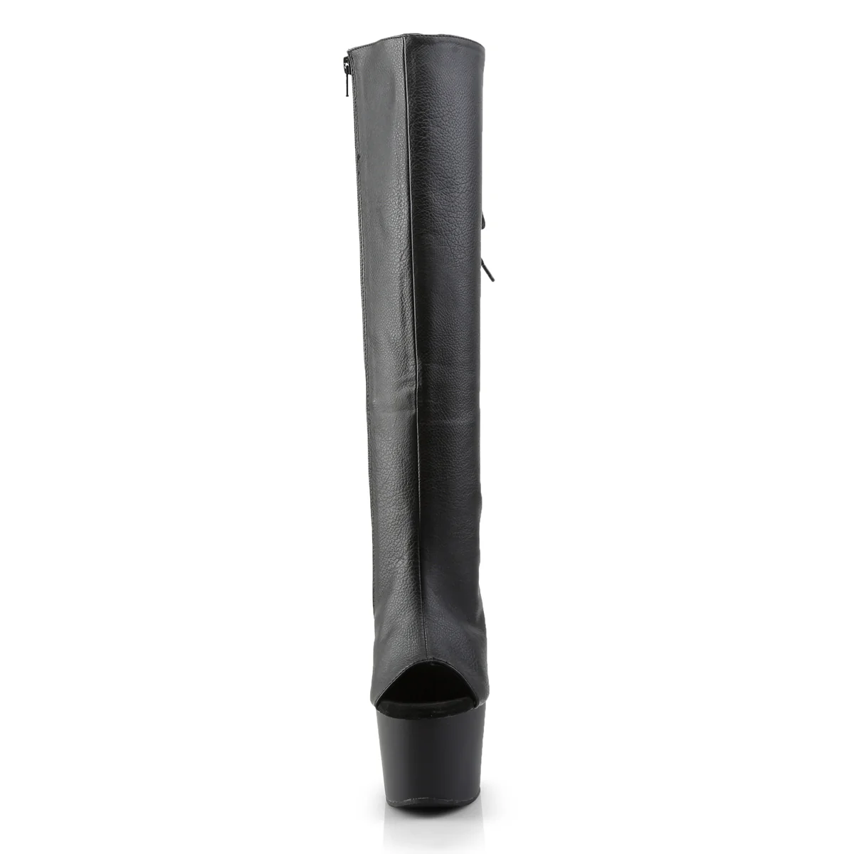Black 7 Inch Platform Dancer Knee High Boots -  Pleaser ADORE-2018 - Image 2