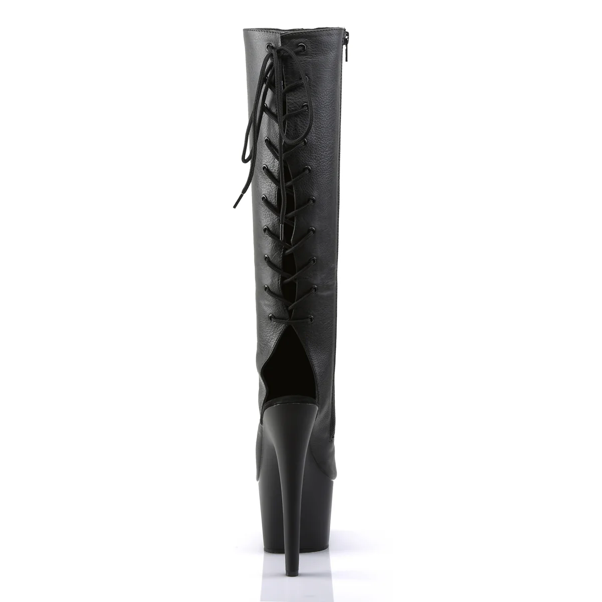 Black 7 Inch Platform Dancer Knee High Boots -  Pleaser ADORE-2018 - Image 4