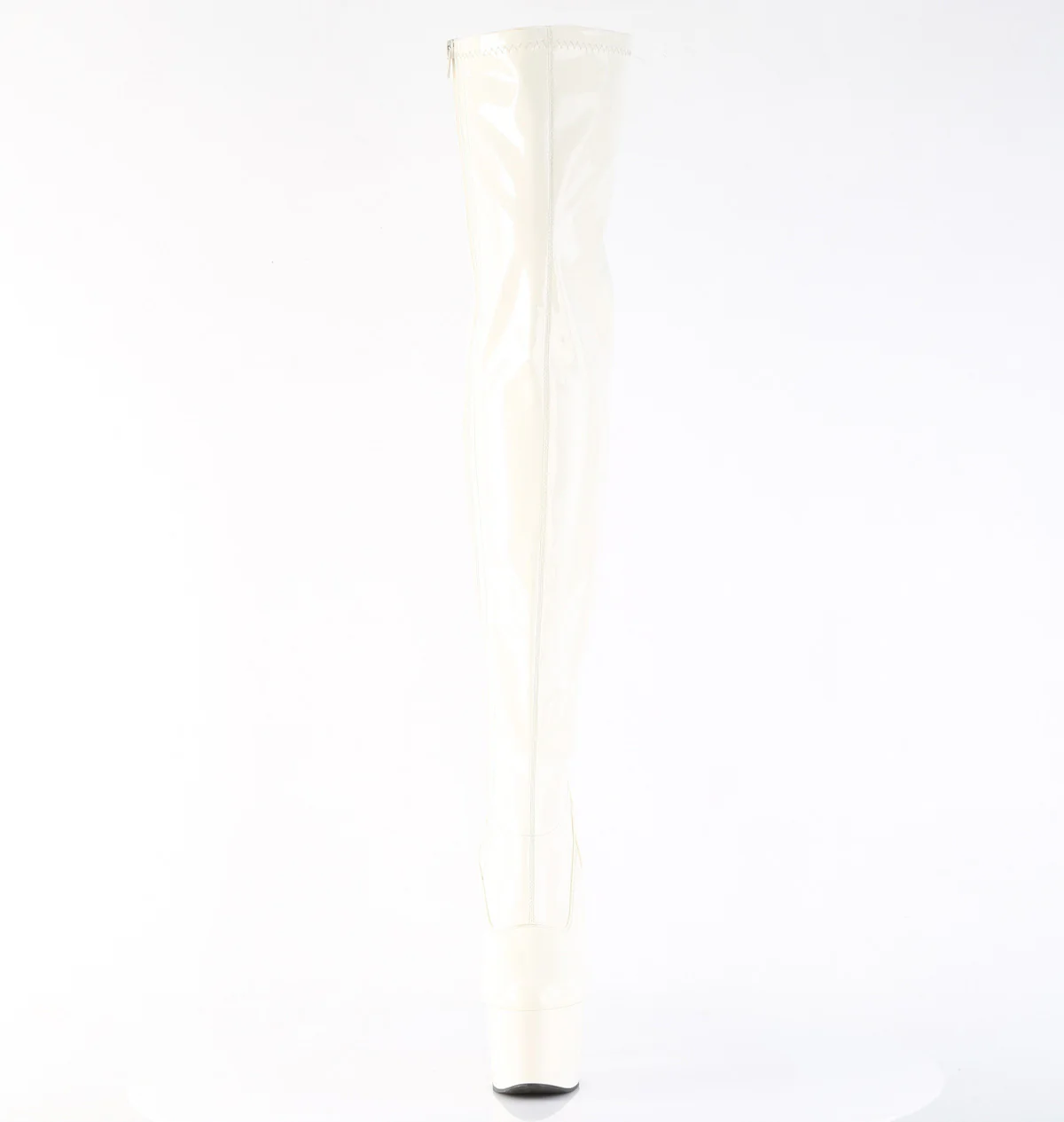 Off White 7 Inch Exotic Dance Thigh Boots - Pleaser ADORE-3000 - Image 2