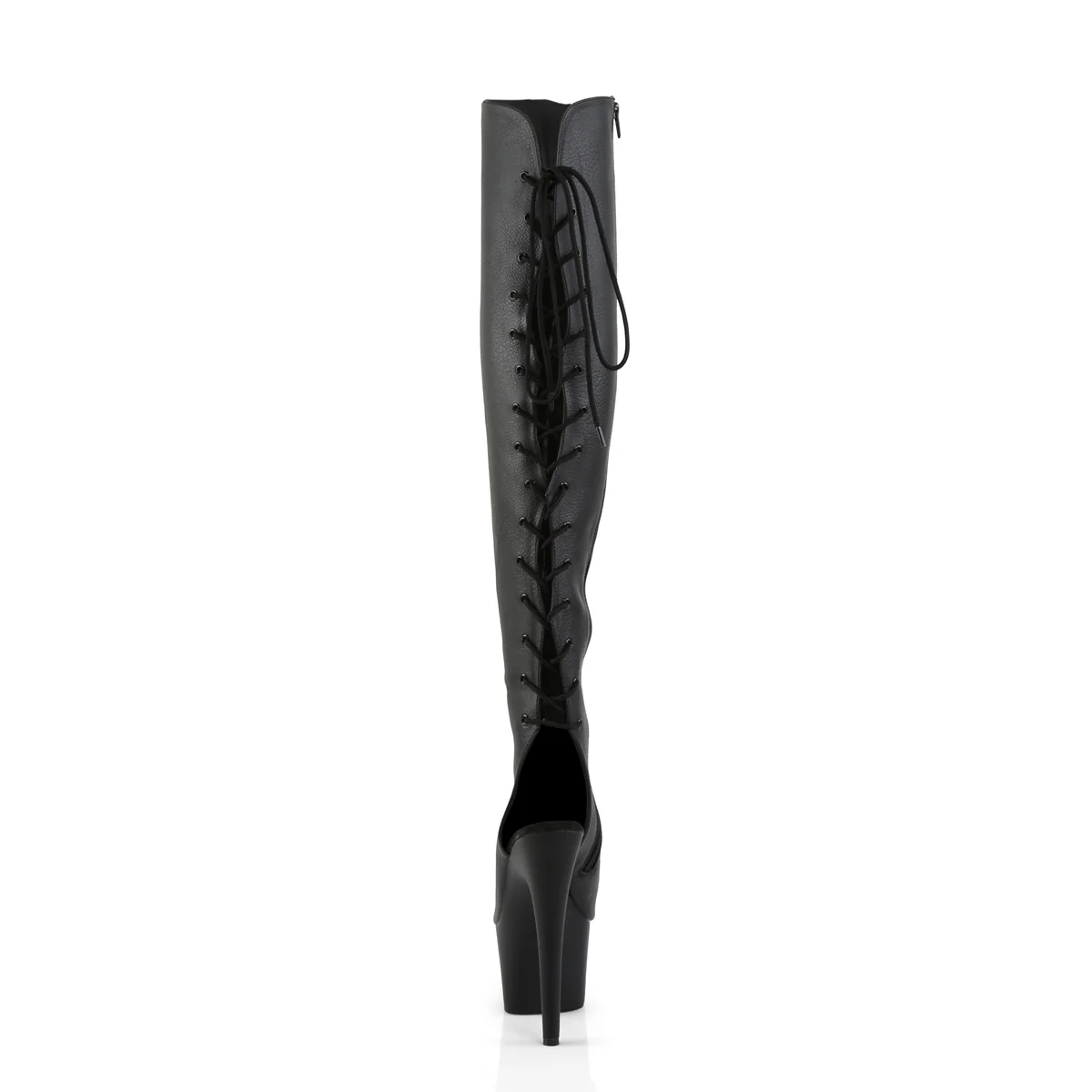 Black 7 Inch Erotic Platforms Thigh Boots -  Pleaser ADORE-3019 - Image 4