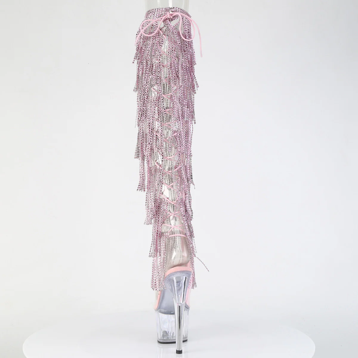 Baby Pink 7 Inch Pole Dance Thigh Boots -  Pleaser ADORE-3019C-RSF - Image 4