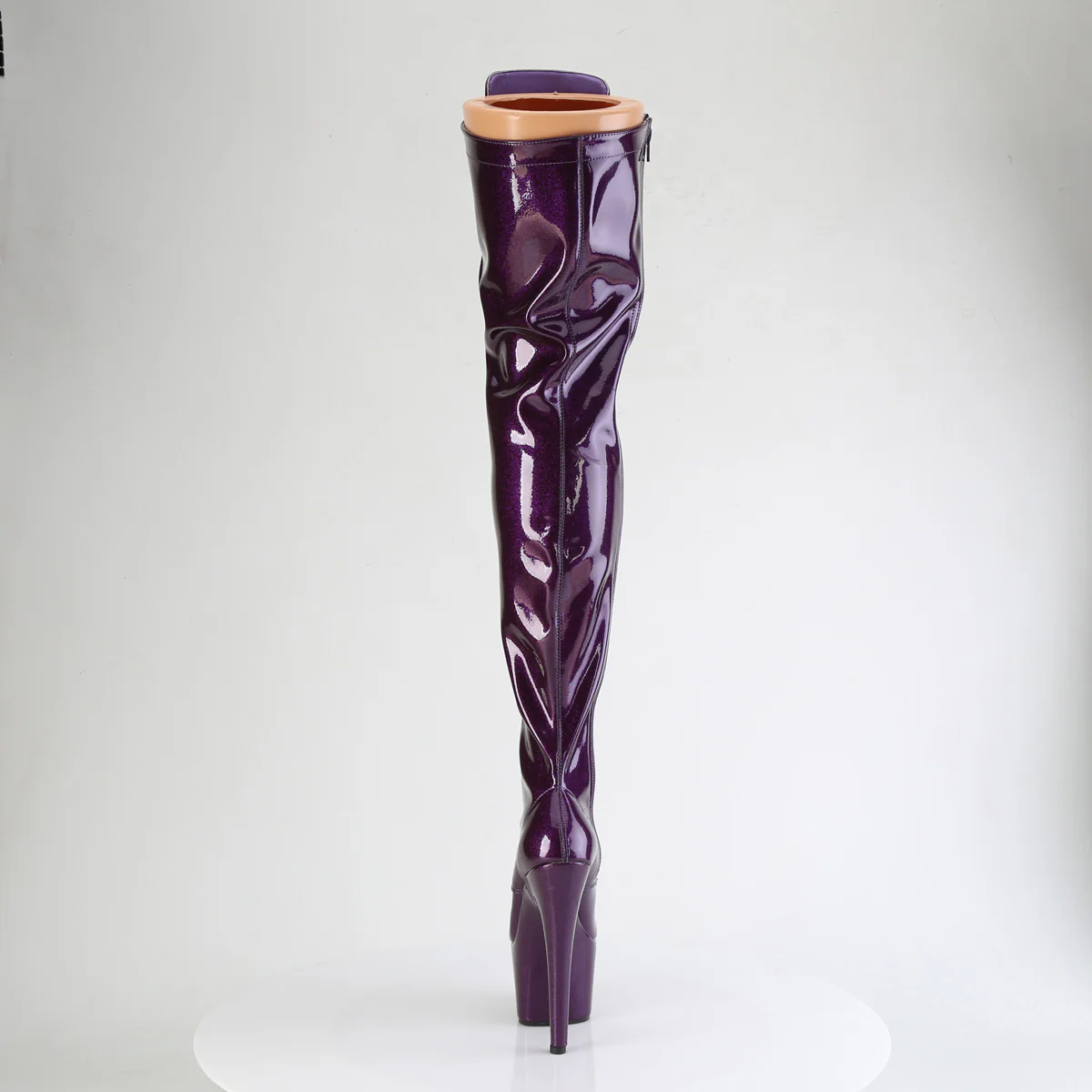 Purple Glitter 7 Inch Exotic Dancer Thigh Boots - Pleaser ADORE-3020GP - Image 4