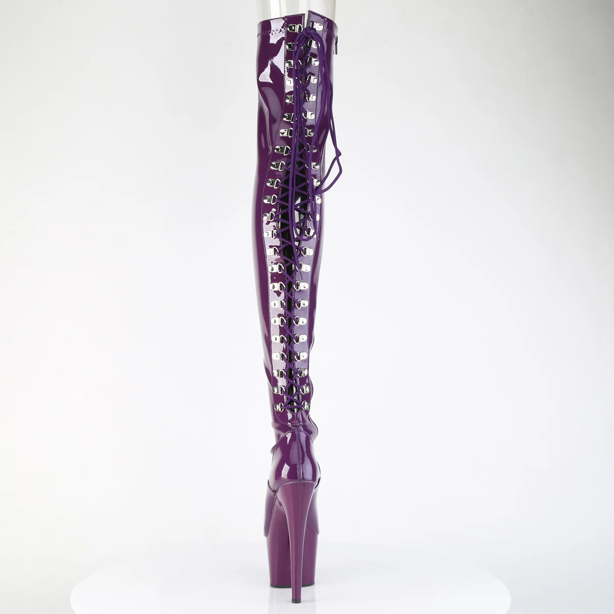 Purple 7 Inch Exotic Dance Thigh Boots - Pleaser ADORE-3063 - Image 9
