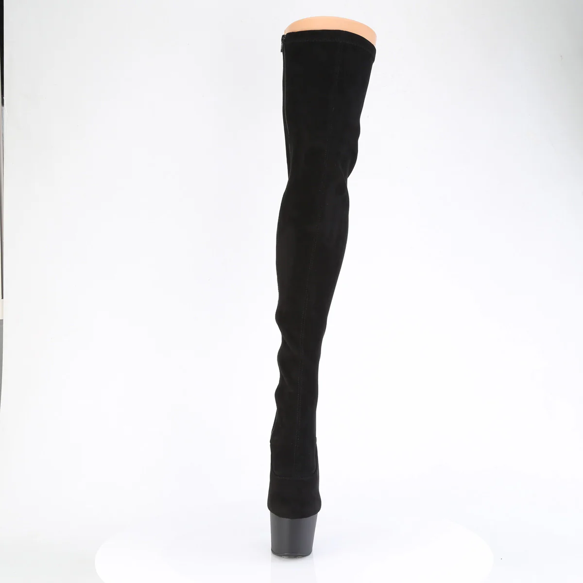 Black Holo 7 Inch Pole Dance Thigh Boots -  Pleaser ADORE-3063 - Image 2