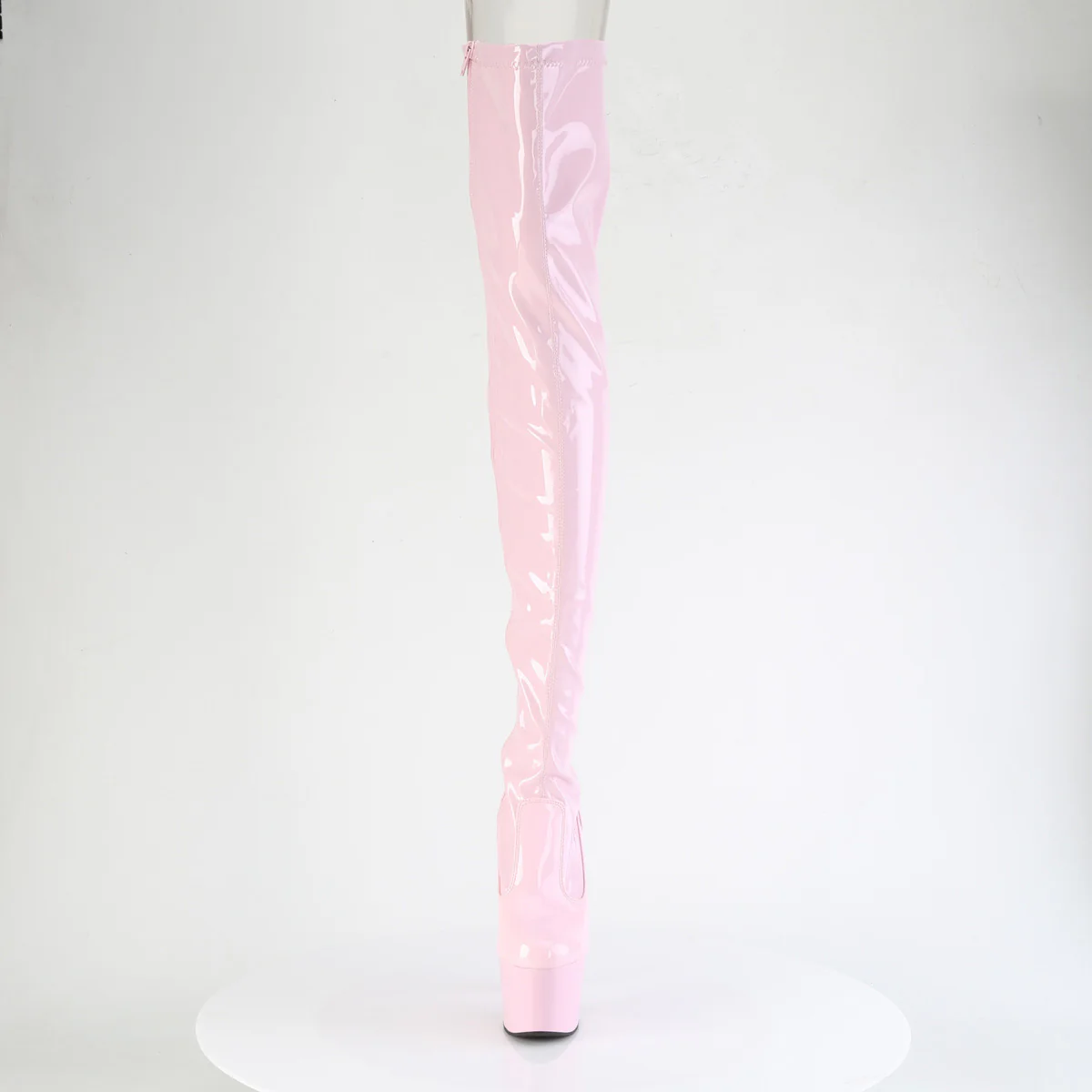 Baby Pink 7 Inch Platform Thigh Boots - Pleaser ADORE-3850 - Image 2