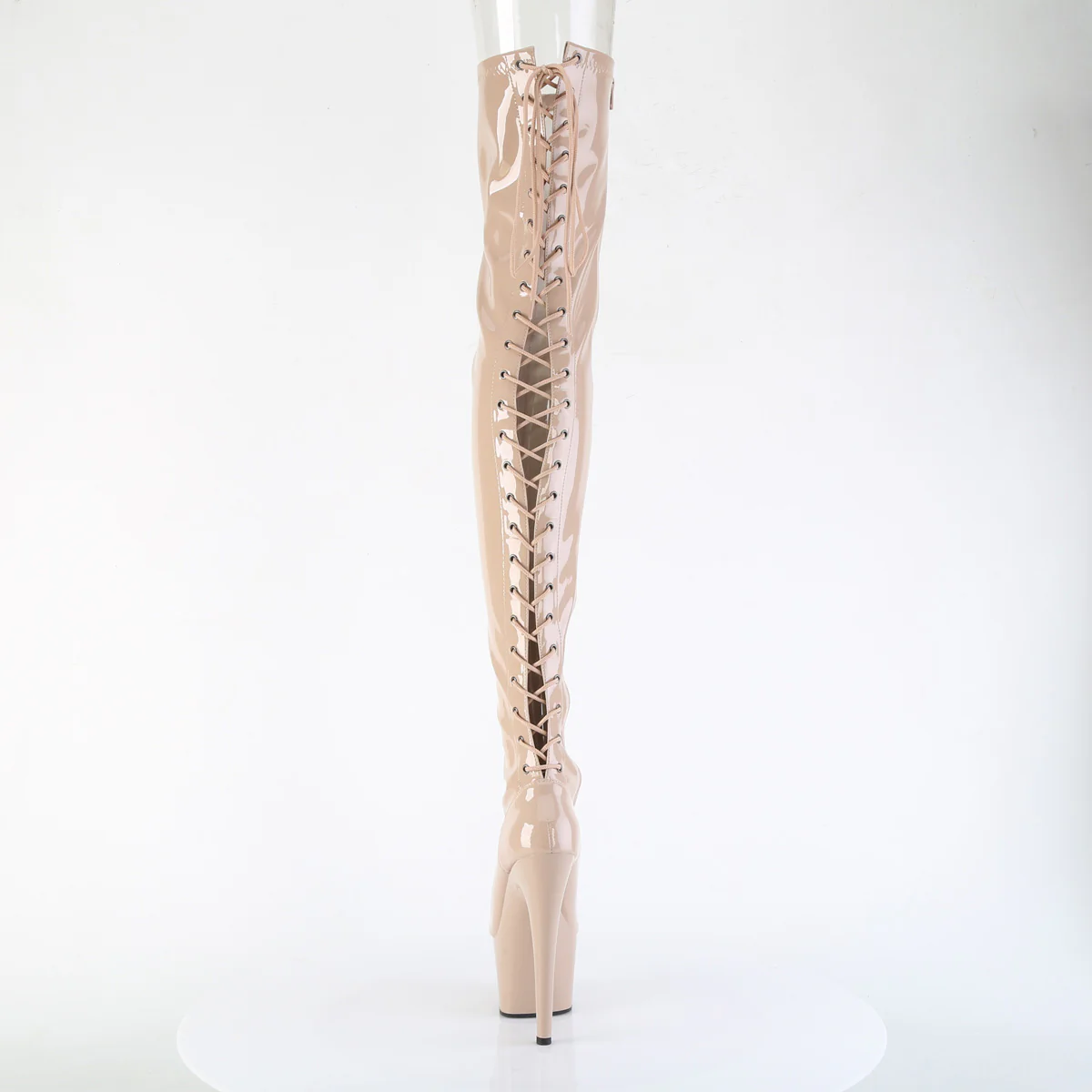 Nude 7 Inch Pole Dancer Thigh Boots - Pleaser ADORE-3850 - Image 4