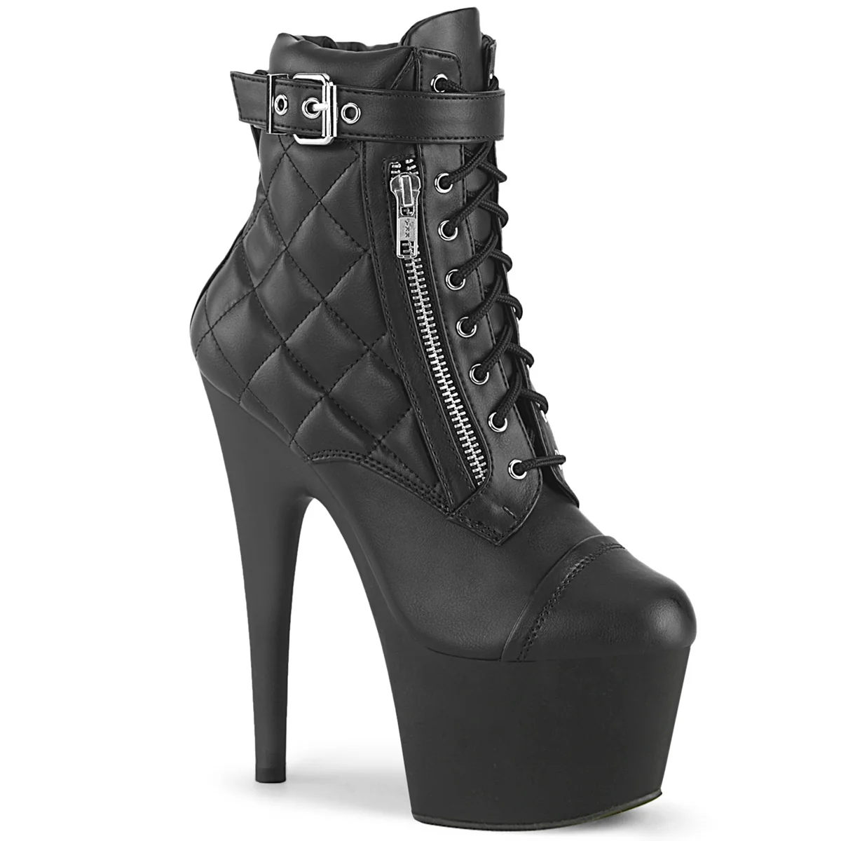 Black 7 Inch Exotic Dance Platform Shoes - Pleaser ADORE-700-05