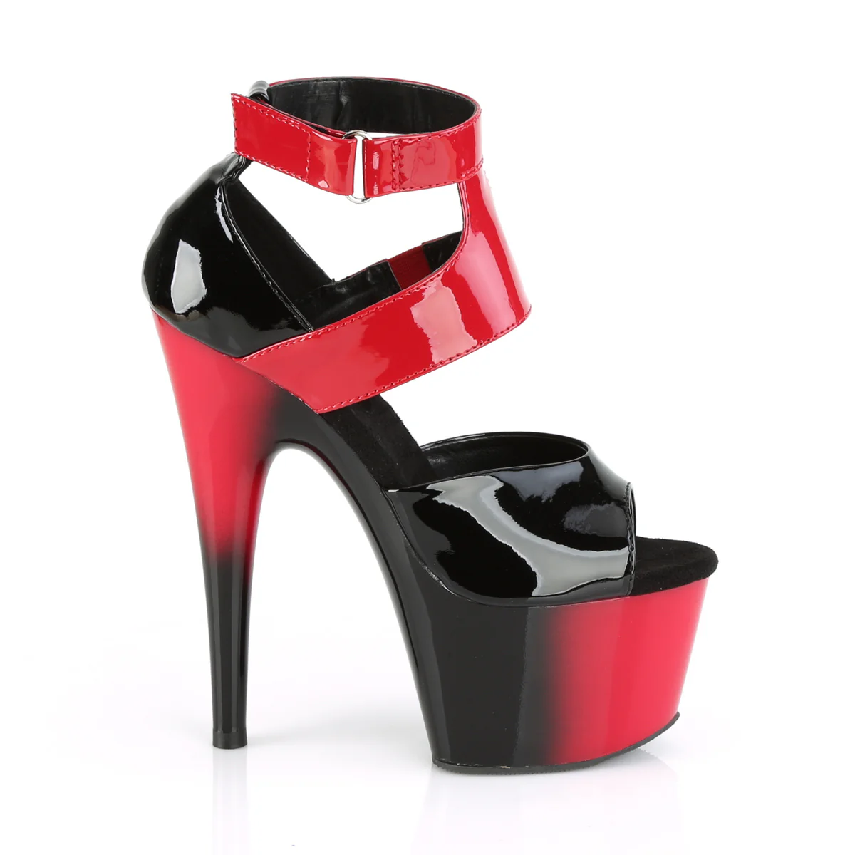 Black Red 7 Inch Exotic Platform Platform Shoes - Pleaser ADORE-700-16 - Image 5