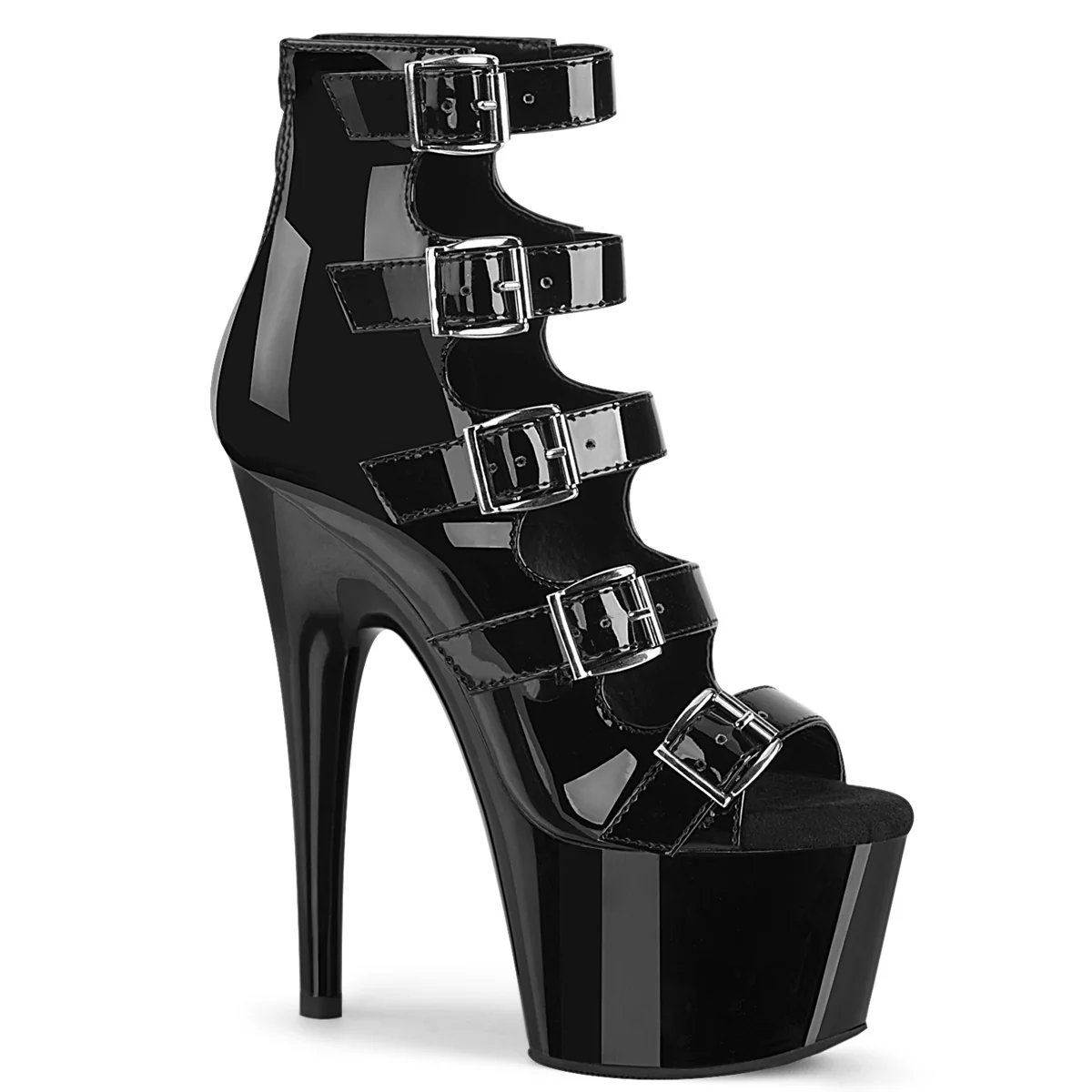 Black 7 Inch Exotic Dancer Platform Shoes -  Pleaser ADORE-700-33