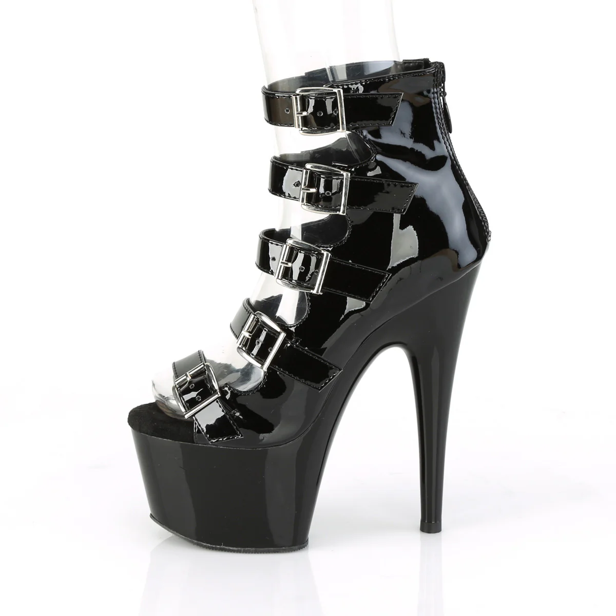 Black 7 Inch Exotic Dancer Platform Shoes -  Pleaser ADORE-700-33 - Image 3
