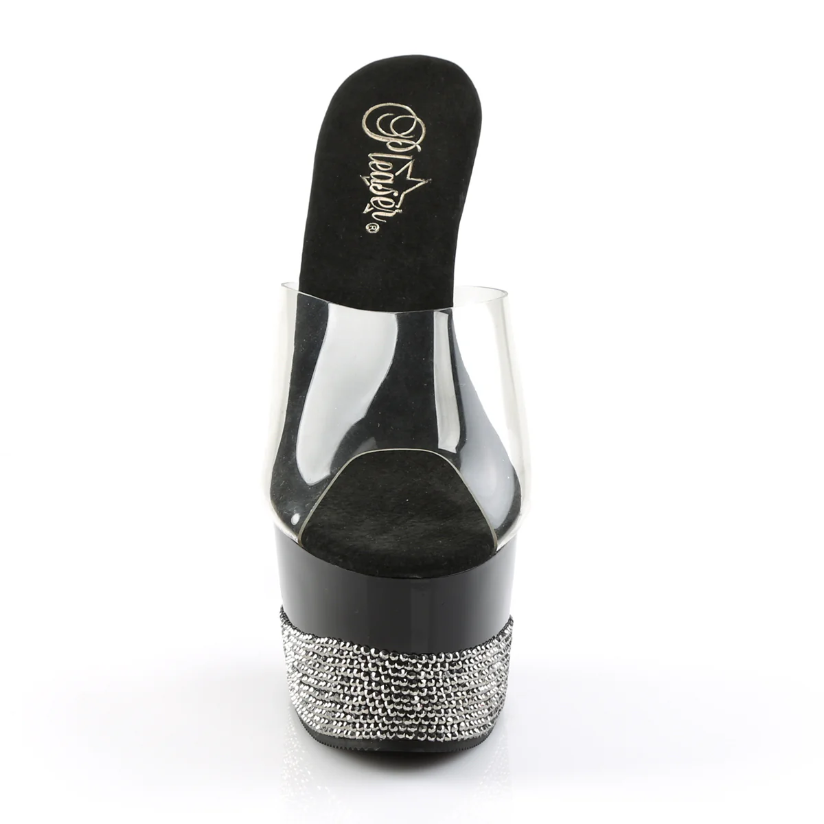 Clear Pewter 7 Inch Fetish Platform Platform Shoes -  Pleaser ADORE-701-3 - Image 2