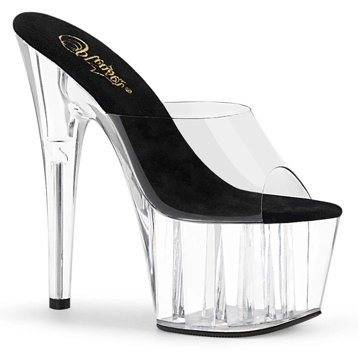 Clear 7 Inch Ladies Fetish Platform Shoes -  Pleaser ADORE-701 - Image 6