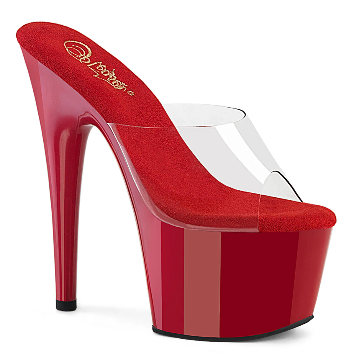 Red 7 Inch Pole Exotic Heels - Pleaser ADORE-701