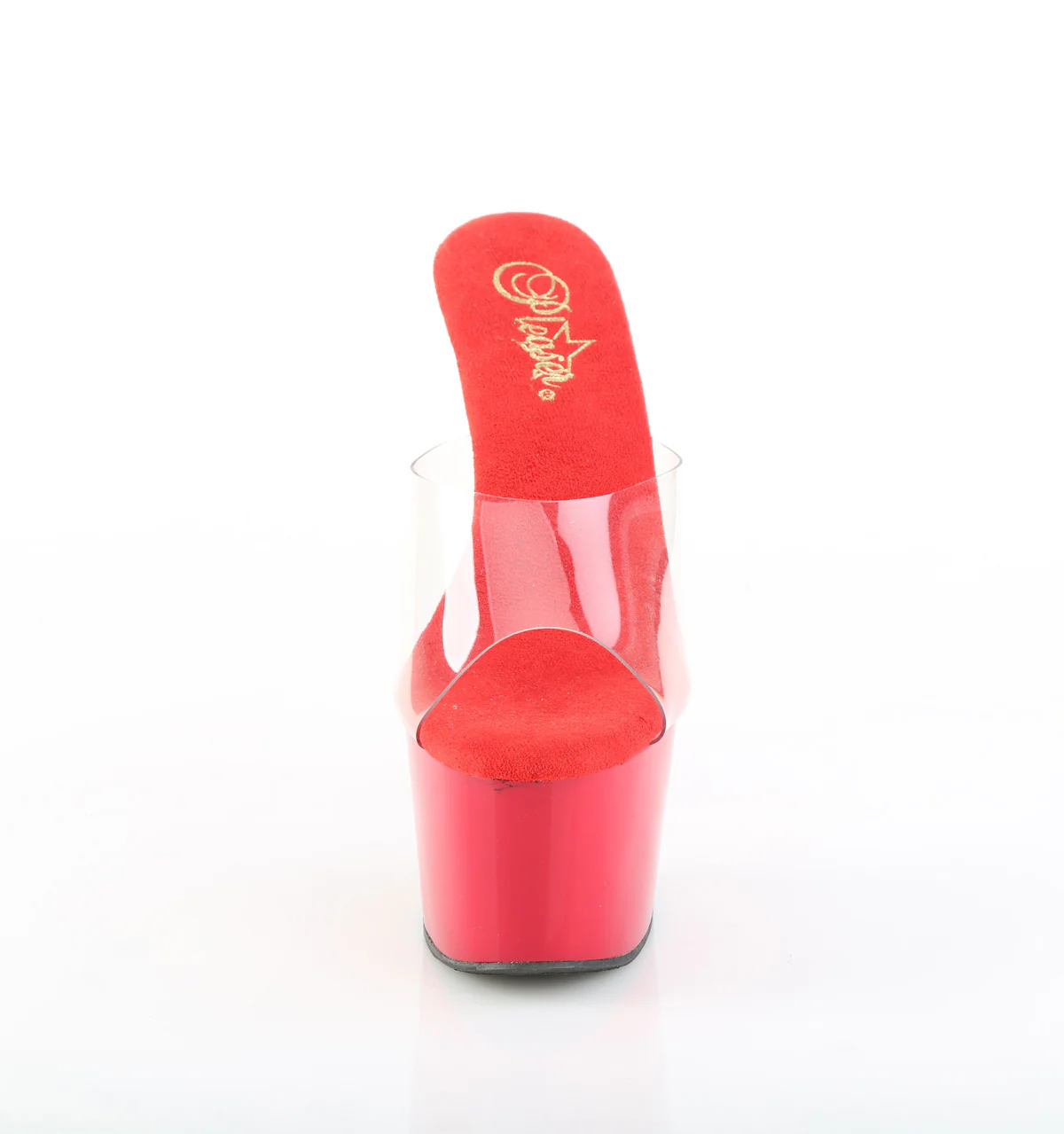 Red 7 Inch Pole Exotic Heels - Pleaser ADORE-701 - Image 2