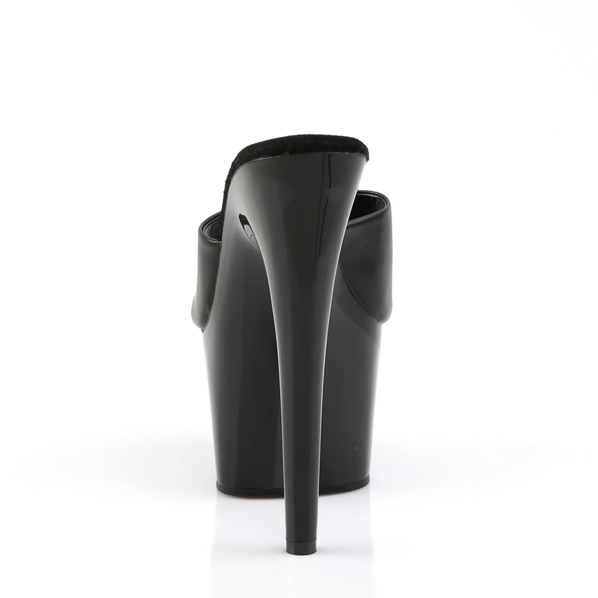 Black Leather 7 Inch Platform Kinky Platform Shoes - Pleaser ADORE-701 - Image 4