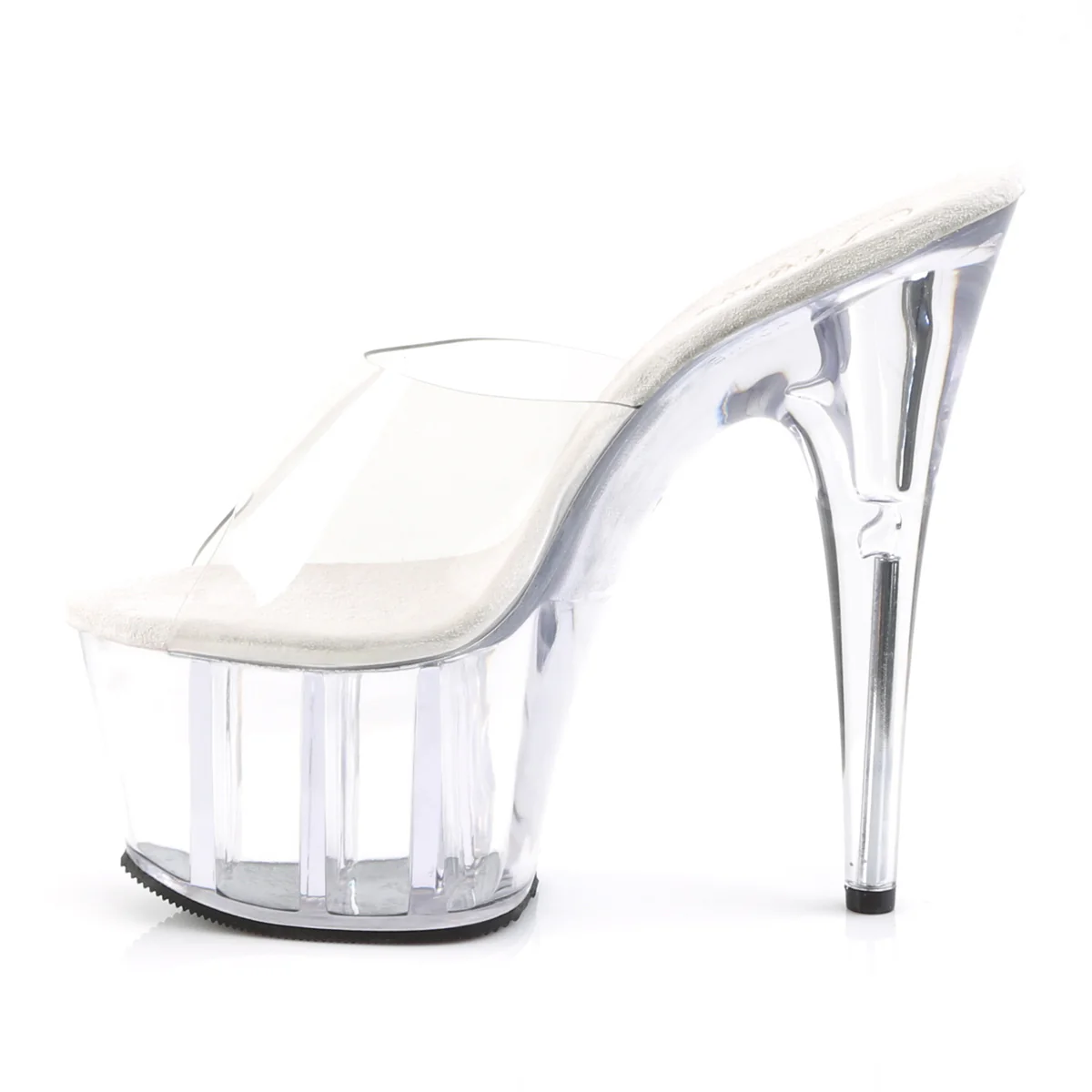 Clear 7 Inch Pole Dancing Exotic Heels - Pleaser ADORE-701 - Image 3