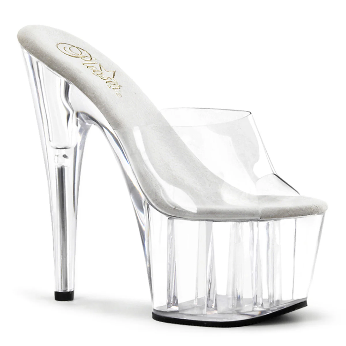 Clear 7 Inch Pole Dancing Exotic Heels - Pleaser ADORE-701 - Image 6