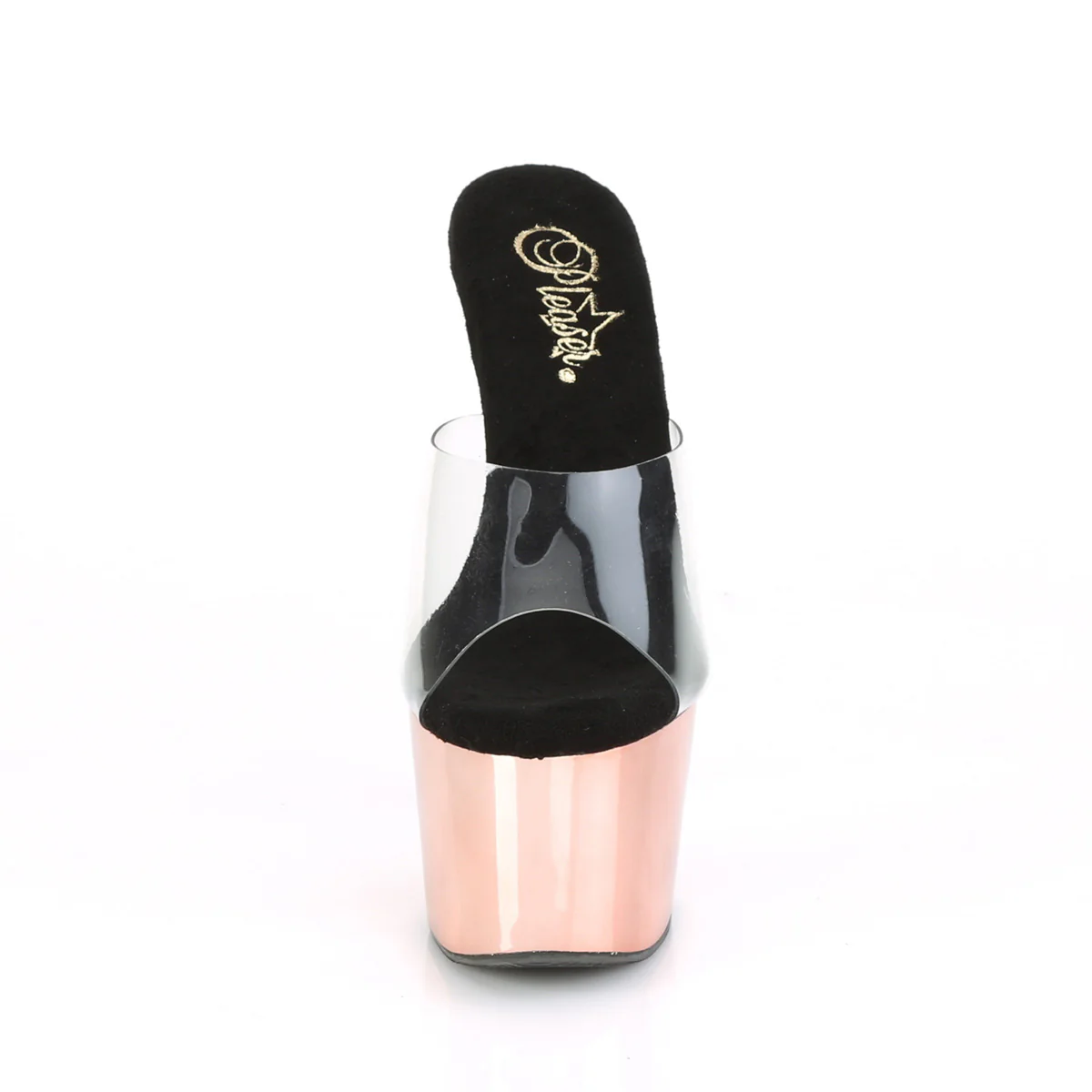Rose Gold Chrome 7 Inch Dancers Exotic Heels -  Pleaser ADORE-701 - Image 2