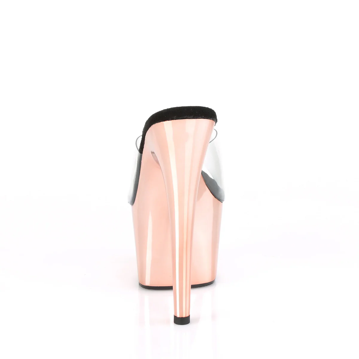 Rose Gold Chrome 7 Inch Dancers Exotic Heels -  Pleaser ADORE-701 - Image 4