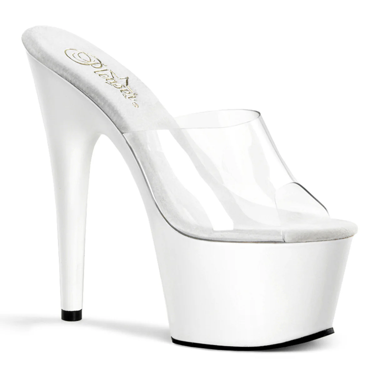 White 7 Inch Fetish Platform Exotic Heels - Pleaser ADORE-701 - Image 6
