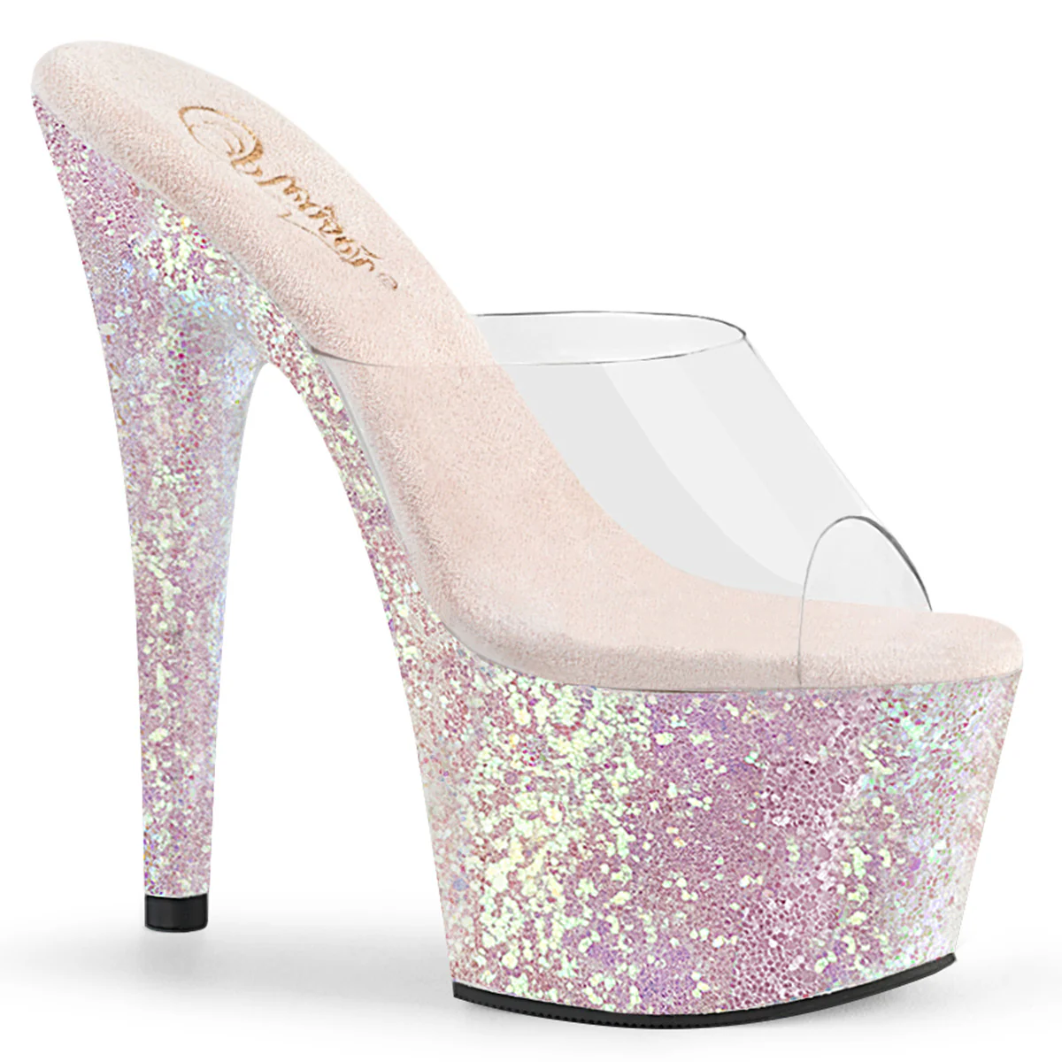 Opal Glitter 7 Inch Pole Dancer Platform Shoes -  Pleaser ADORE-701LG