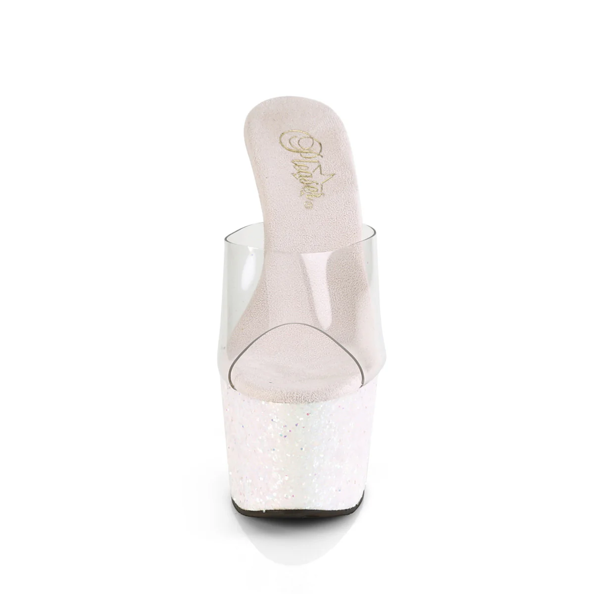 Opal Glitter 7 Inch Pole Dancer Platform Shoes -  Pleaser ADORE-701LG - Image 2
