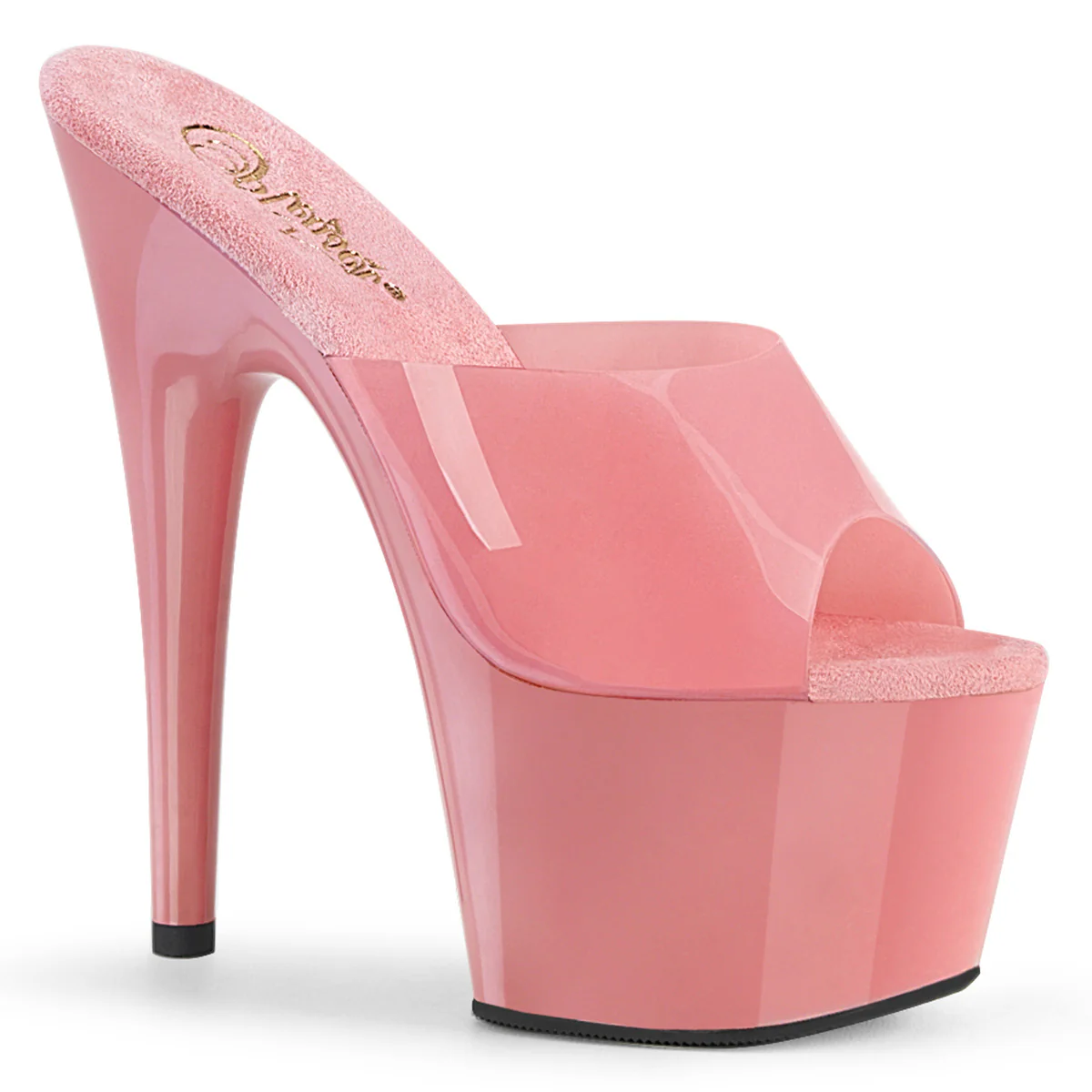 Baby Pink 7 Inch Pole Heels Platform Shoes -  Pleaser ADORE-701N