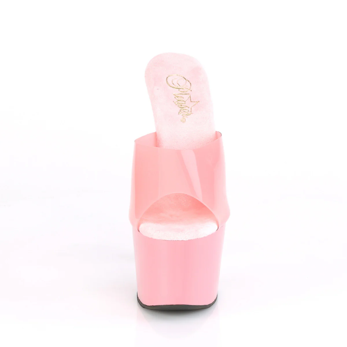 Baby Pink 7 Inch Pole Heels Platform Shoes -  Pleaser ADORE-701N - Image 2