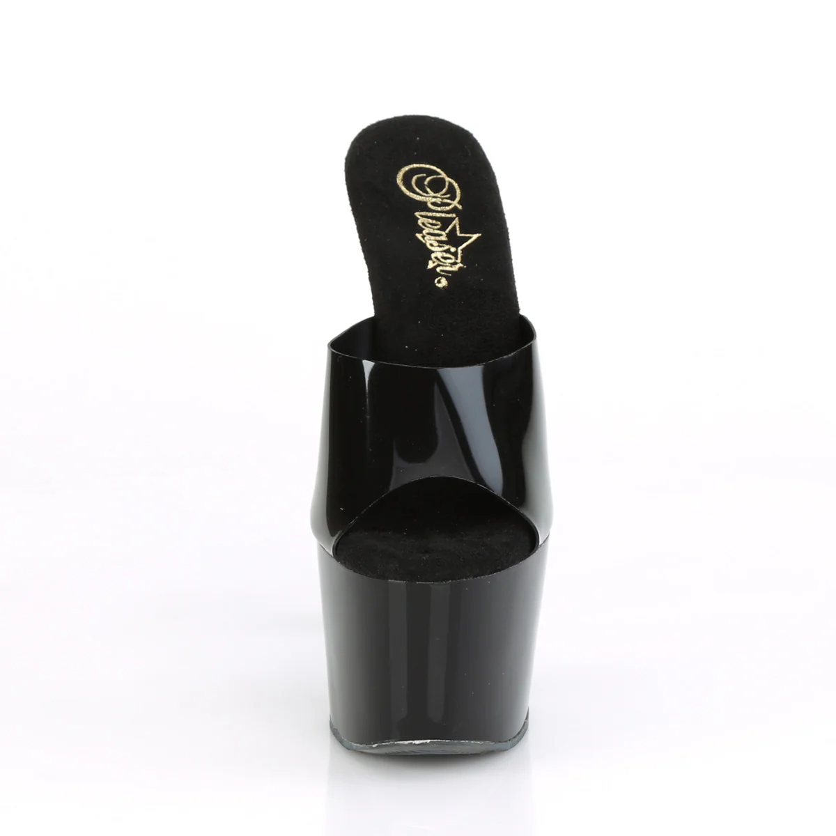 Black 7 Inch Pole Dancer Platform Shoes -  Pleaser ADORE-701N - Image 2