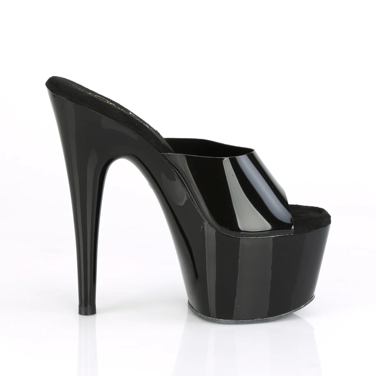 Black 7 Inch Pole Dancer Platform Shoes -  Pleaser ADORE-701N - Image 5