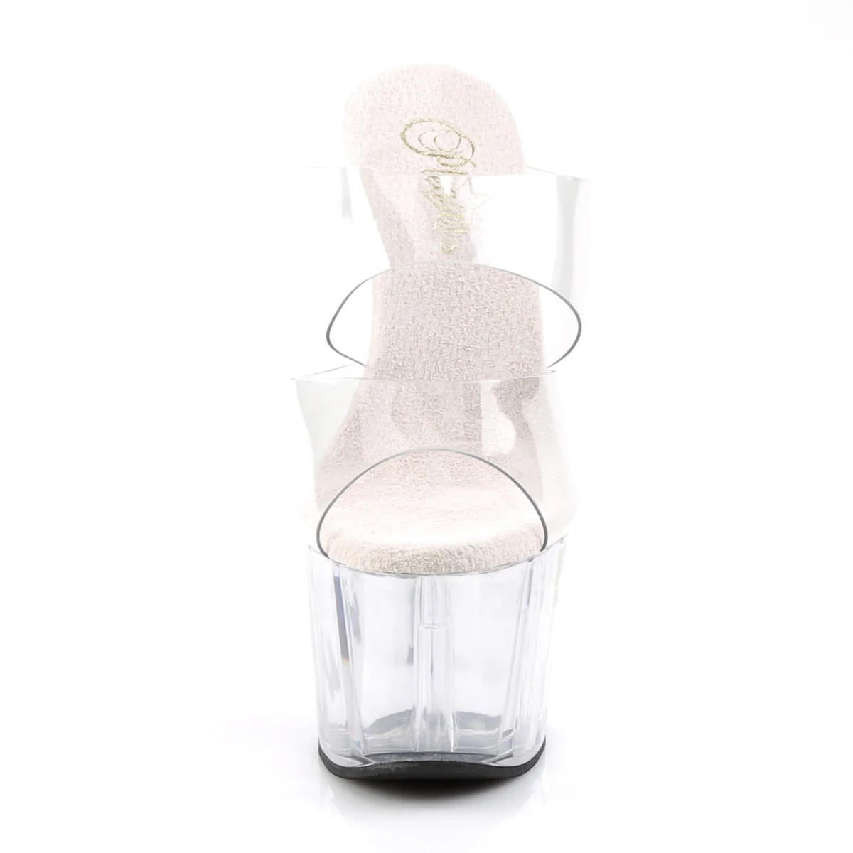 Clear 7 Inch Dancers Platform Shoes - Pleaser ADORE-702 - Image 2