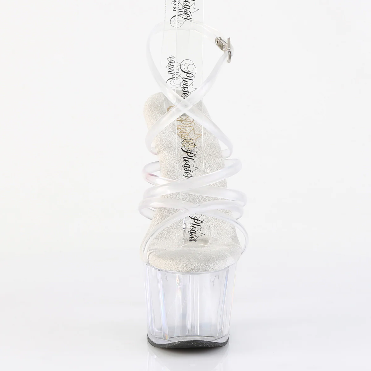 Clear 7 Inch Fetish Platform Shoes - Pleaser ADORE-706 - Image 2