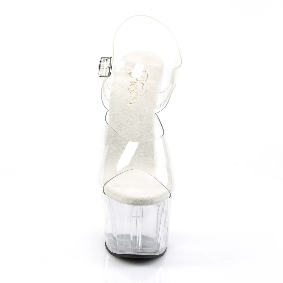 Clear 7 Inch Strippers Platform Shoes - Pleaser ADORE-708 - Image 2