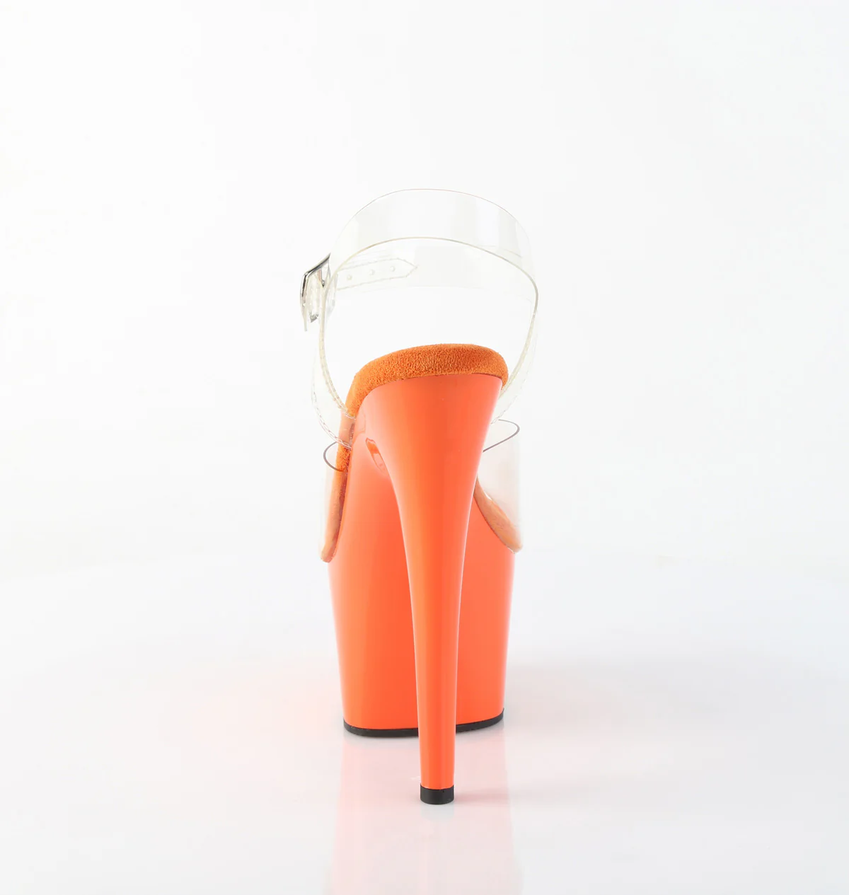 Orange 7 Inch Pole Heels Platform Shoes - Pleaser ADORE-708 - Image 4
