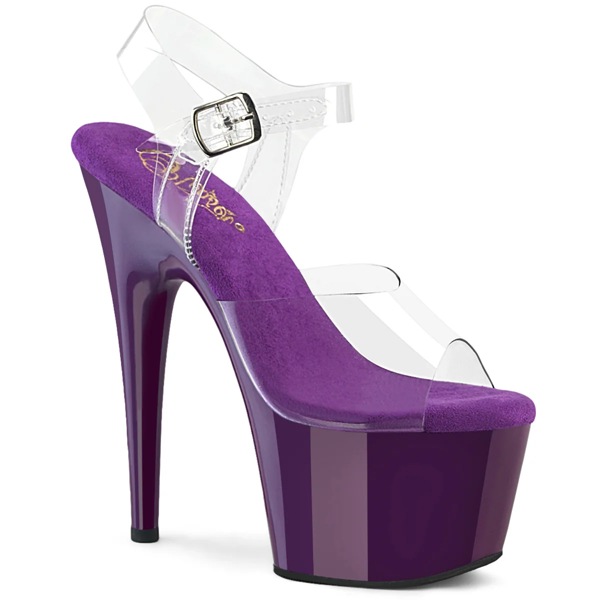Purple 7 Inch Pole Dancer Platform Shoes - Pleaser ADORE-708