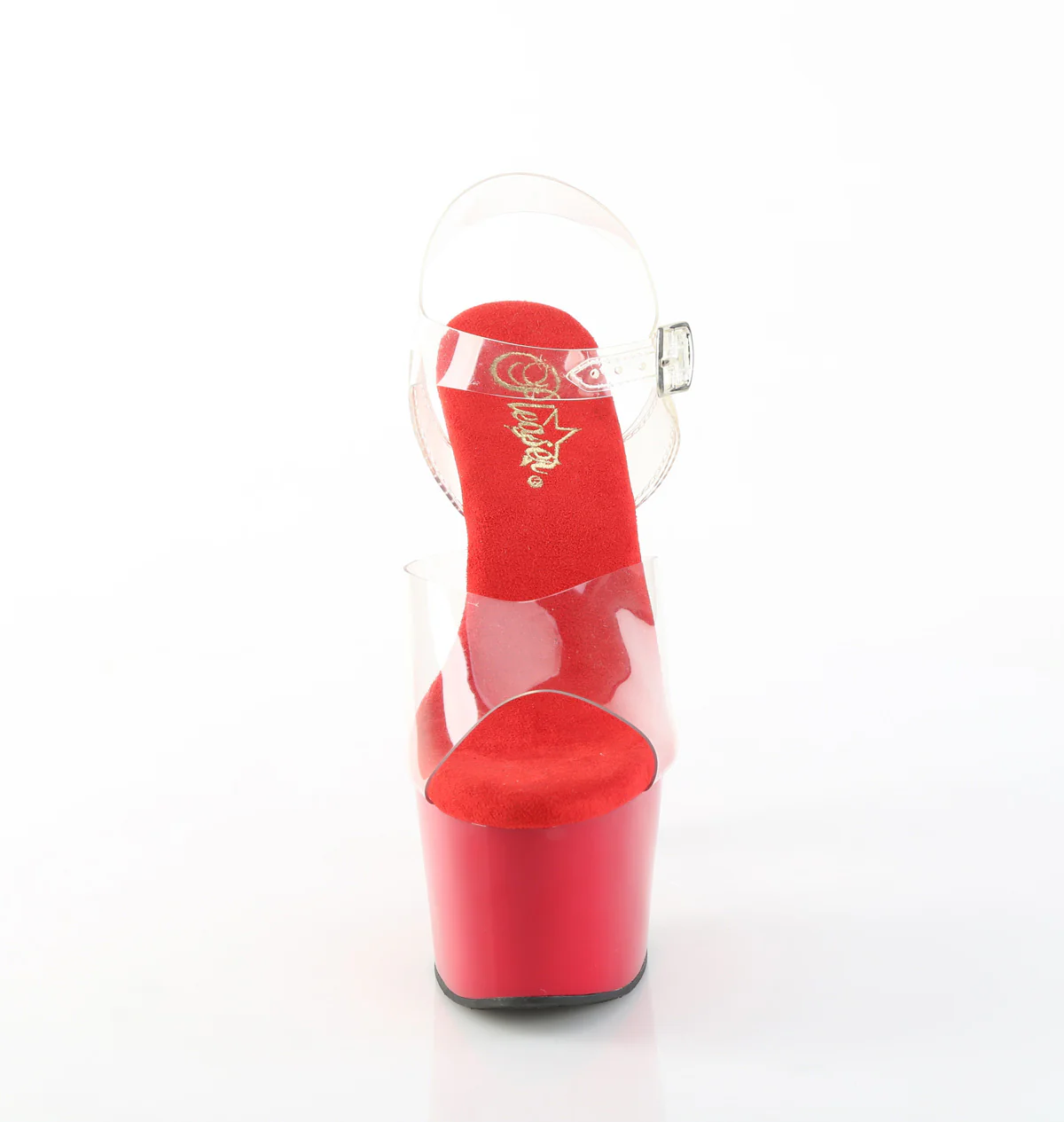 Red 7 Inch Exotic Dancing Platform Shoes - Pleaser ADORE-708 - Image 2