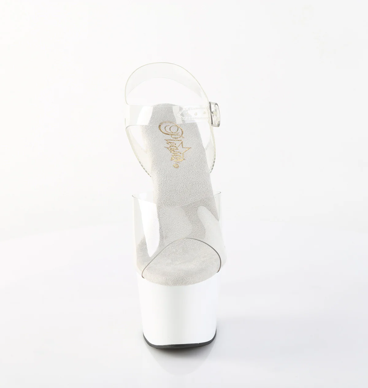 White 7 Inch Lap Dance Platform Shoes - Pleaser ADORE-708 - Image 2